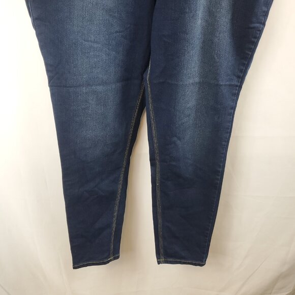 Angels Forever Young Womens Sz 18W Dark Blue Wash Skinny Jeans - Picture 3 of 12